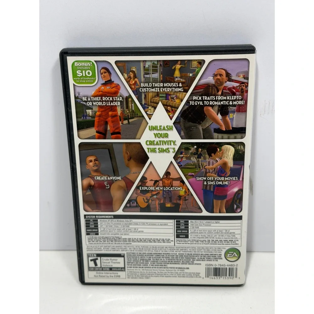 The Sims 3 and SimCity 3000 PC Game Bundle EA Maxis Simulation Strategy Disc Set